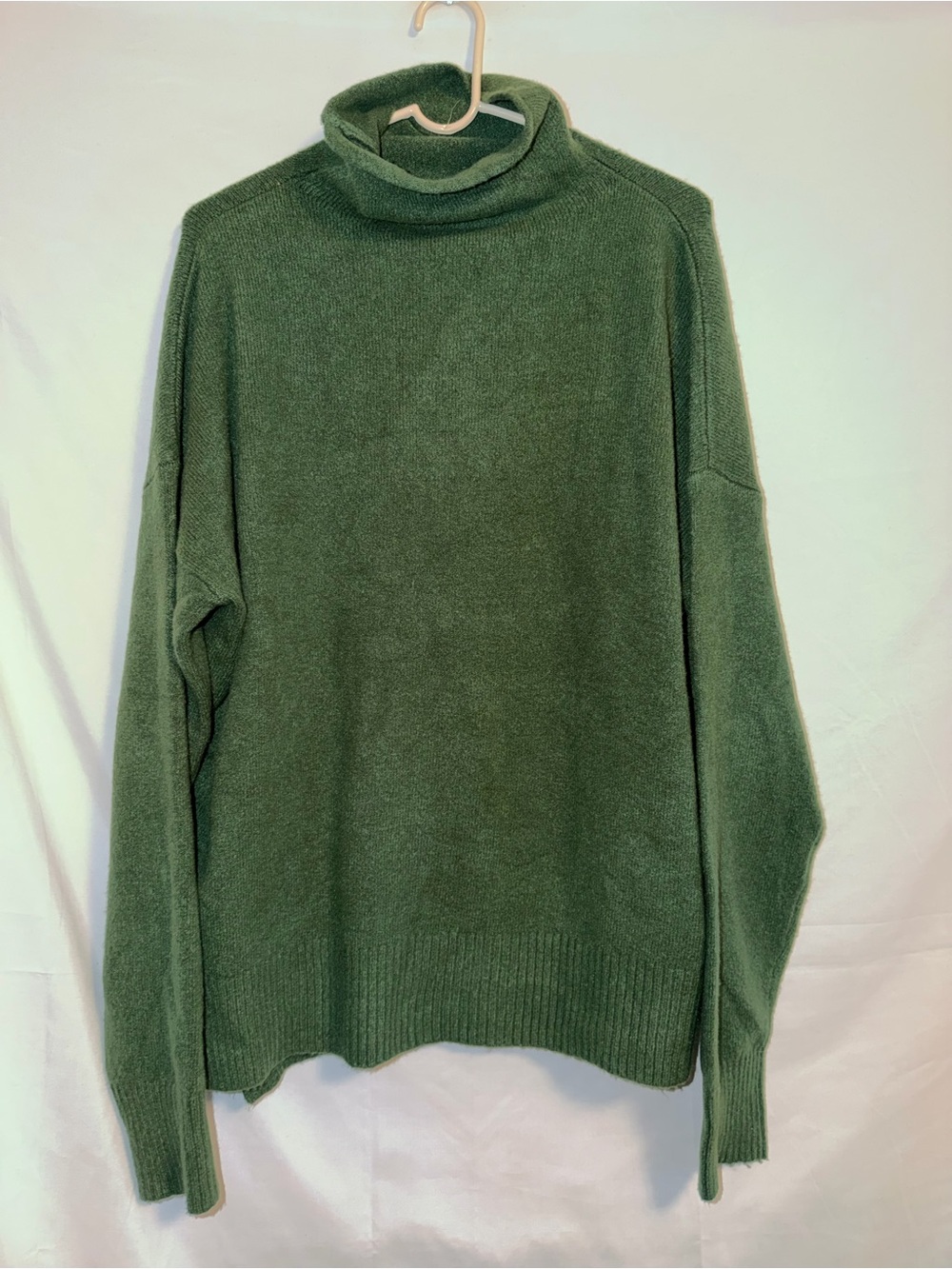 Eddie Bauer Olive Green Turtleneck Sweater